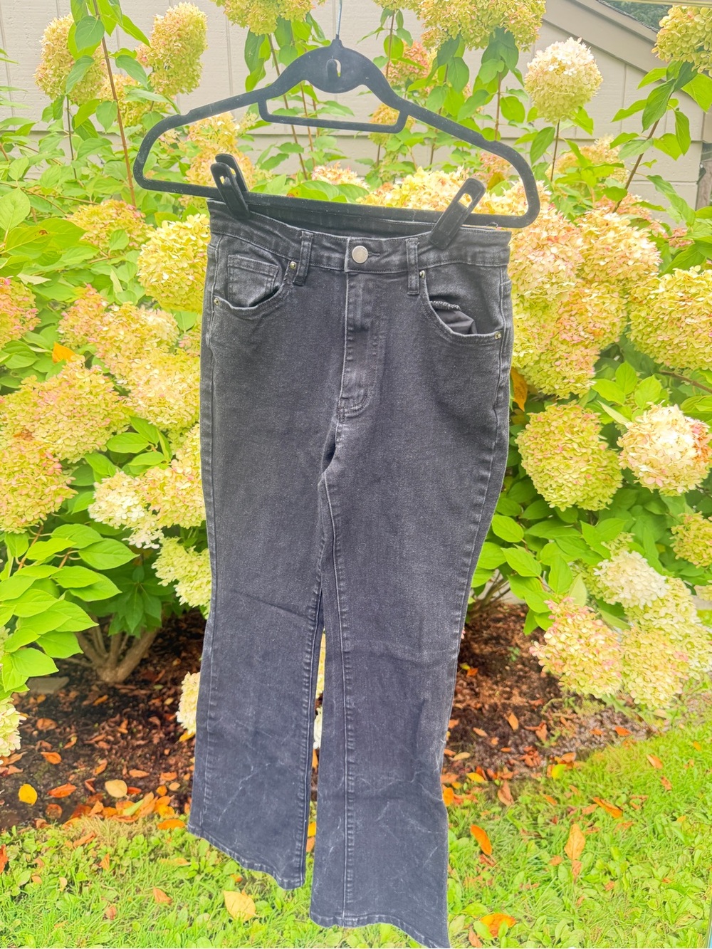 Cider Black Wide-Leg Jeans